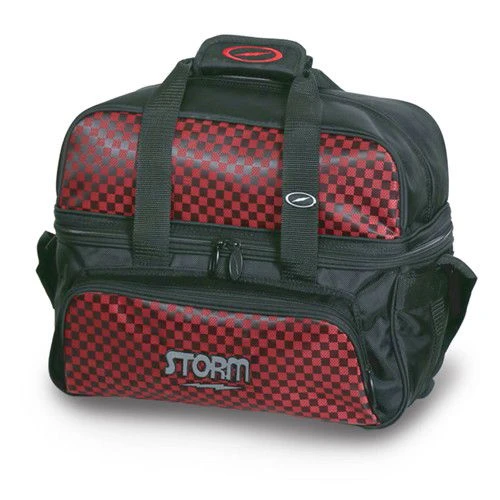 Storm Deluxe 2 Ball Tote Black/Checkered Red 3 Storm Deluxe 2 Ball Tote Black/Checkered Red