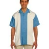 Harriton Men's Two-Tone Bahama Cord Camp Shirt Cloud Blue/Creme -Bowling Shop 24a3b412 df5c 4863 b0a6 30be53bbece9