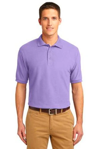 Port Authority Mens Silk Touch Polo Shirt Lavender 3 Port Authority Mens Silk Touch Polo Shirt Lavender