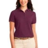 Port Authority Womens Silk Touch Polo Shirt Maroon -Bowling Shop 63e77aa1 2b54 4c6a b06a fc6e5372c7b4