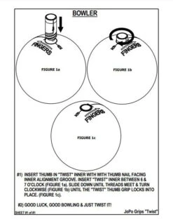 JoPo Twist Inner Sleeve With 1 1/4" Slug Black