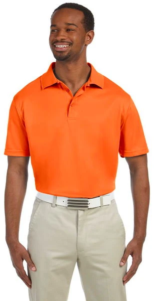 Harriton Mens 4 Oz Polytech Polo Orange 3 Harriton Mens 4 Oz Polytech Polo Orange