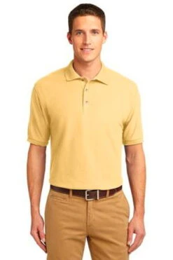 Port Authority Mens Silk Touch Polo Shirt Banana