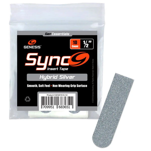Genesis Sync Silver 1/2" Insert Tape 10ct 3 Genesis Sync Silver 1/2" Insert Tape 10ct
