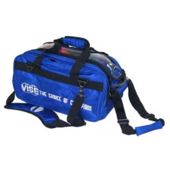 VISE 2 Ball "Clear Top" Tote Roller Blue