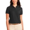 Port Authority Womens Silk Touch Polo Shirt Black -Bowling Shop 9fa195c5 91d4 4ac5 bf9f 6f4343fef86d