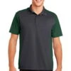 Sport-Tek Mens Colorblock Micropique Sport-Wick Polo Grey/Green -Bowling Shop c3f00953 0c08 46a3 a089 89887fcf3bb2