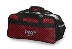 Storm 2 Ball Tote Black/Checkered Red
