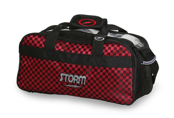 Storm 2 Ball Tote Black/Checkered Red 3 Storm 2 Ball Tote Black/Checkered Red